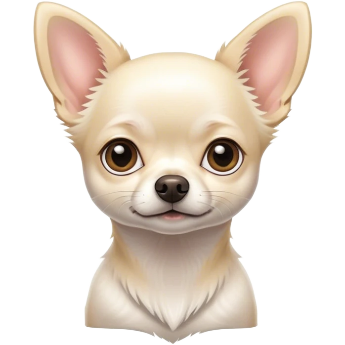 Withe chihuahua emoji