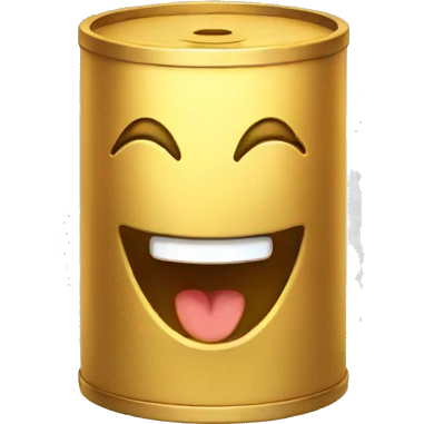 golden cylinder laughing emoji