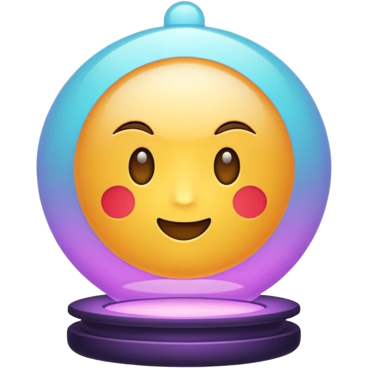  luminária japonesas roxas e ciano emoji