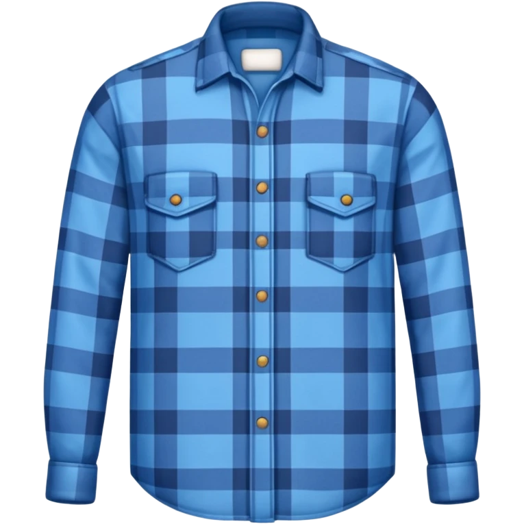 blue lumberjack shirt emoji