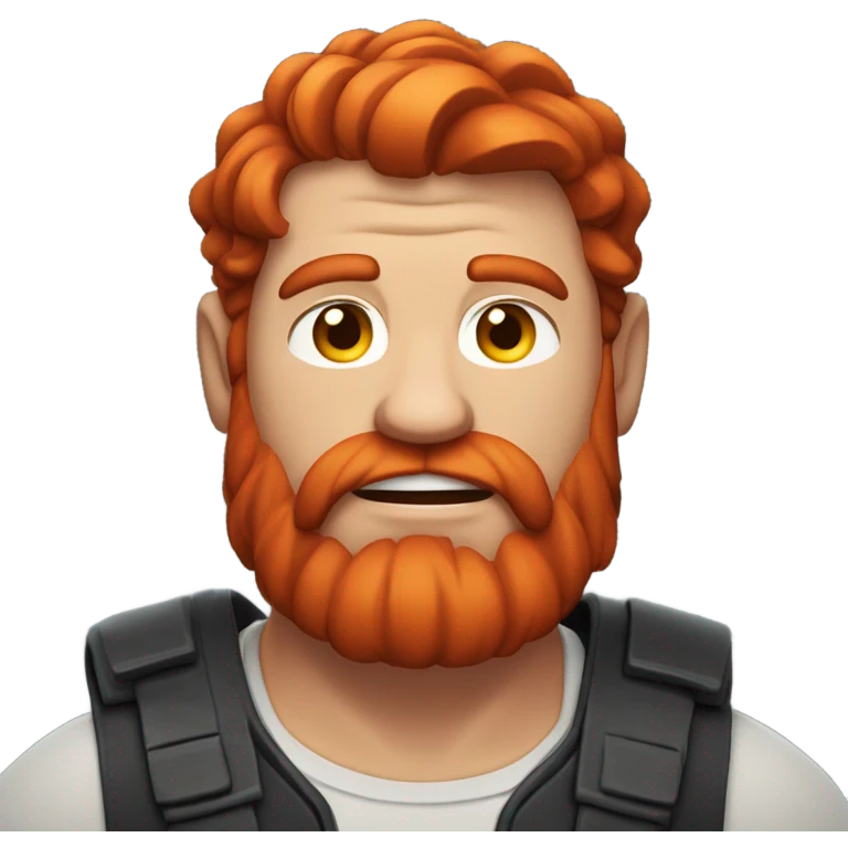 Burly red headed man  emoji