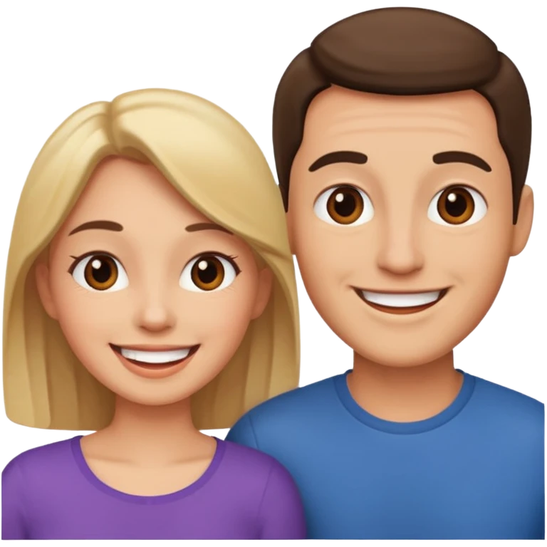 couple in love talking emoji