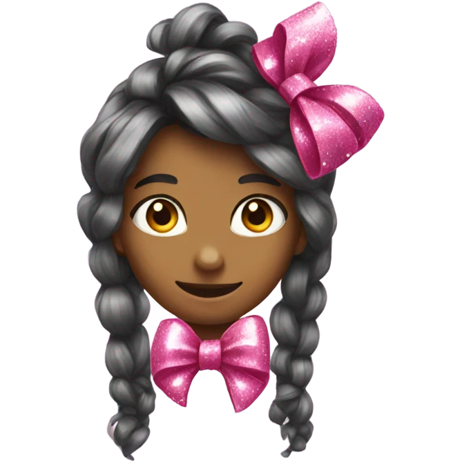 Sparkly bow emoji