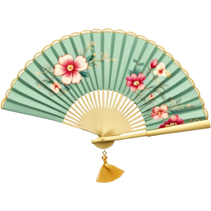 handheld folding fan emoji