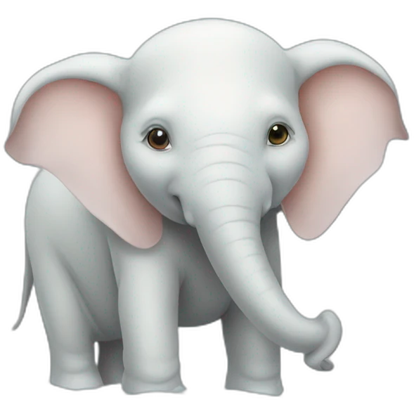 Elephant albino swim emoji