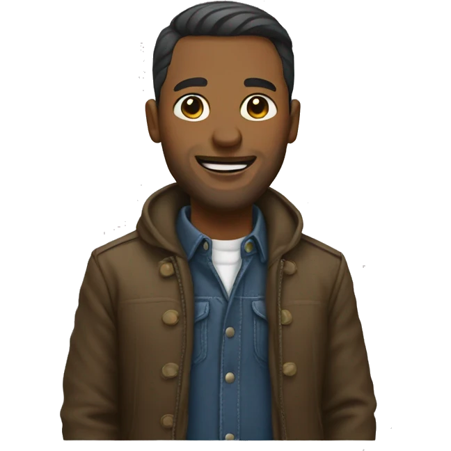 A man with shoe emoji