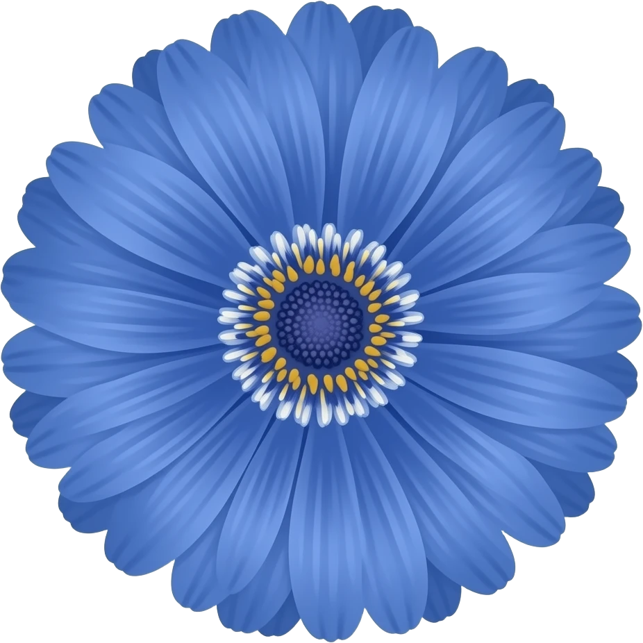 Flor azul de kaiser emoji