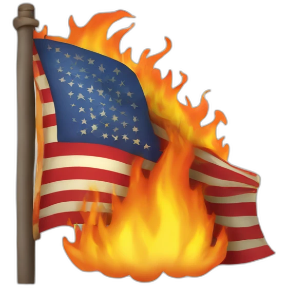 burning-flag emoji