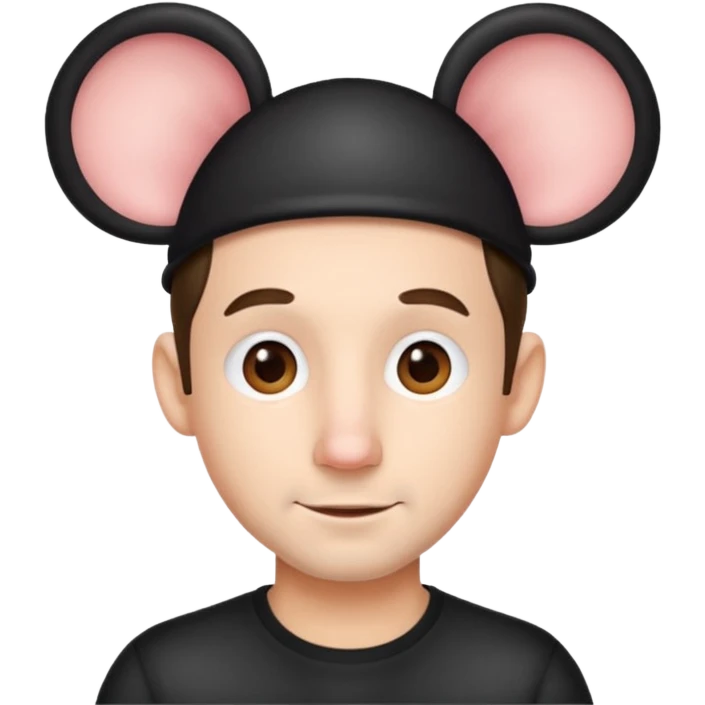 man with mouse ears emoji