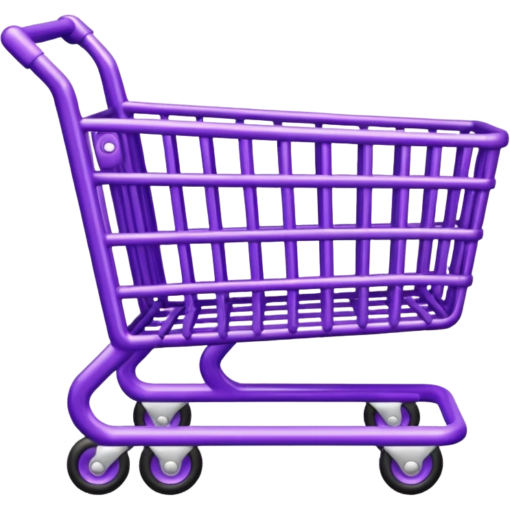purple shopping cart emoji