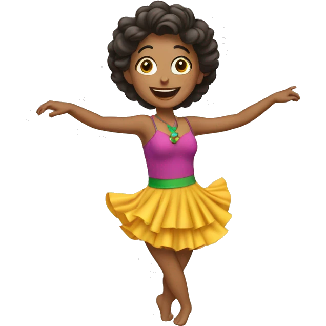 una viejita bailando alegre emoji