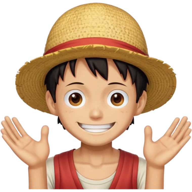 Luffy smiling emoji
