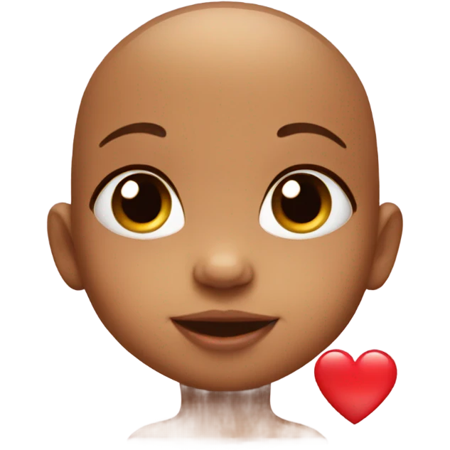 Baby with heart emoji