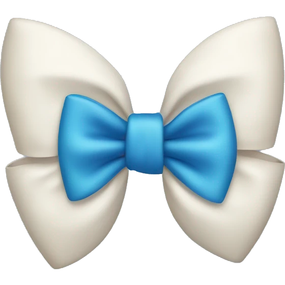 Blue bow  emoji