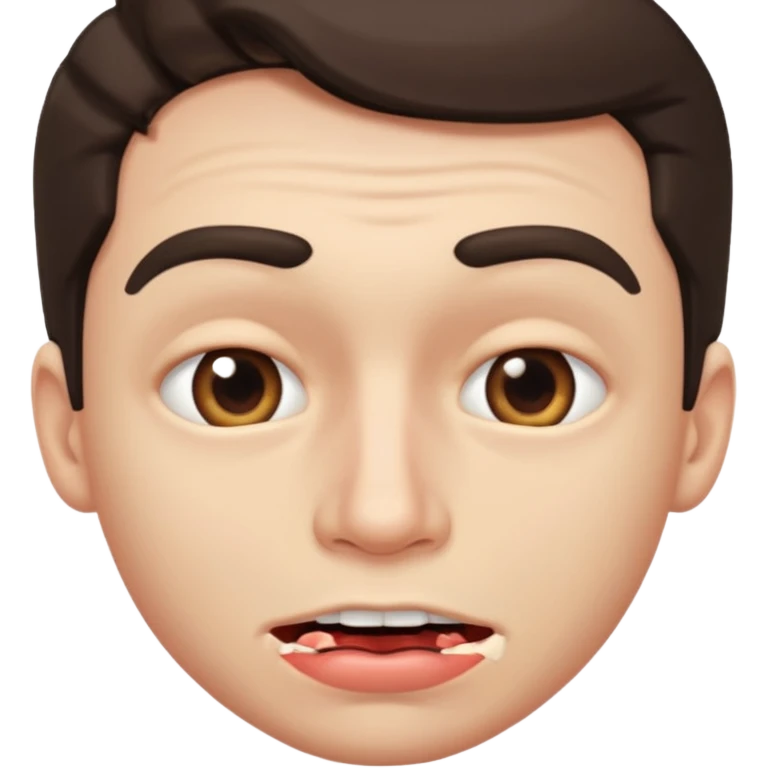 Male biting down on bottom lip emoji