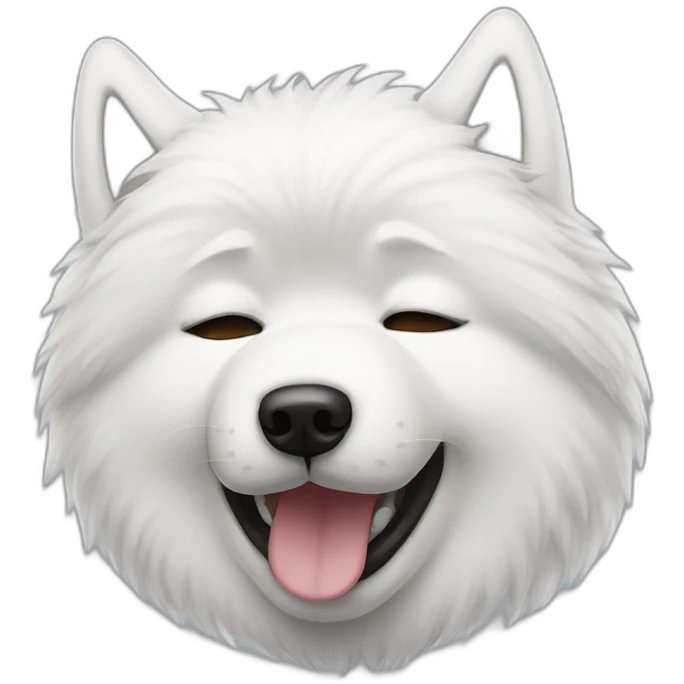 Crying samoyed emoji