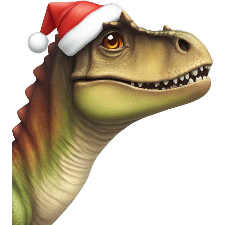 Dinosaurio navidad emoji