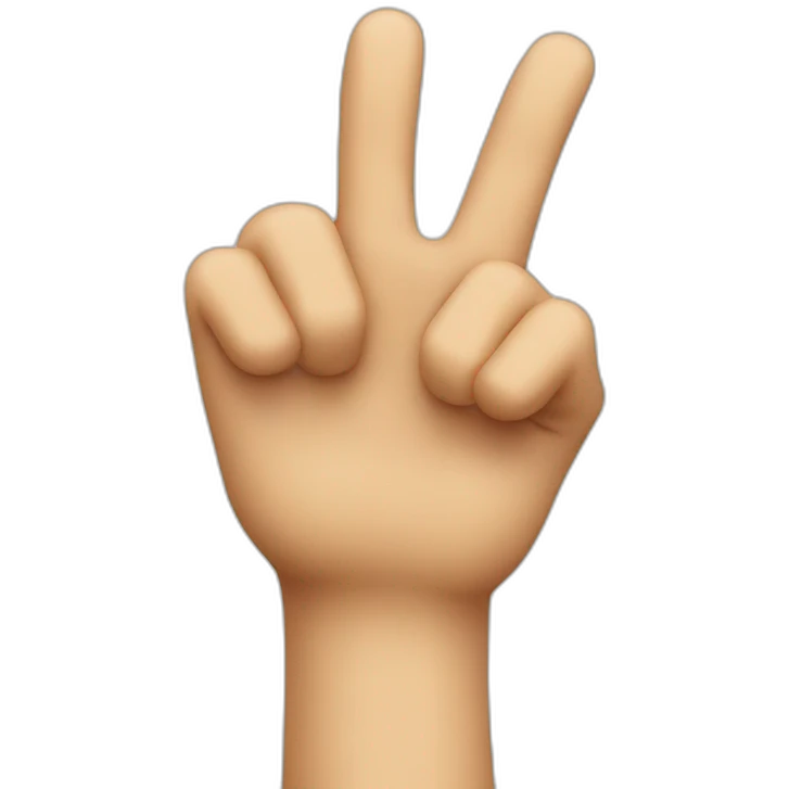 hand pointing with 1 finger emoji