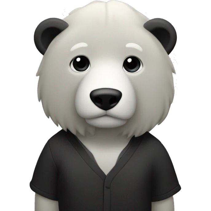 Oso blanco y negro  emoji