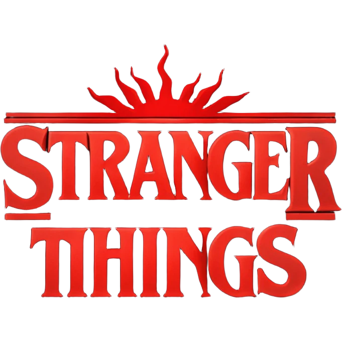 Stranger things logo emoji emoji