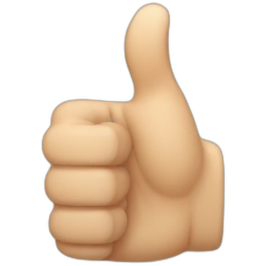 Asian thumbs up emoji