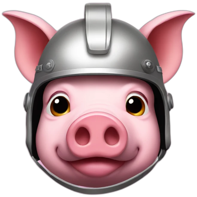 pig in the helmet with letter z on it emoji
