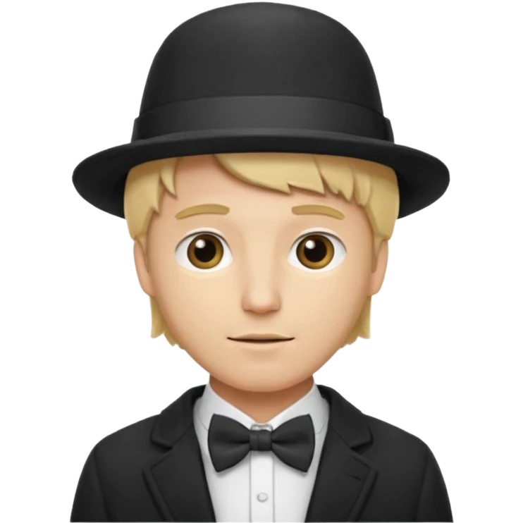 Bow Ties, Coats, and hat, man, modern, blonde man emoji