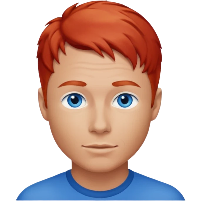 Brian Littrell blue eyes, red hair emoji