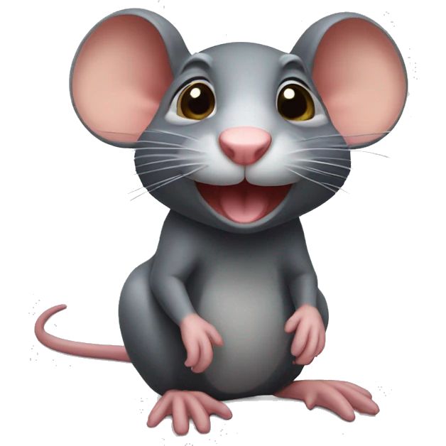 Funny rat emoji