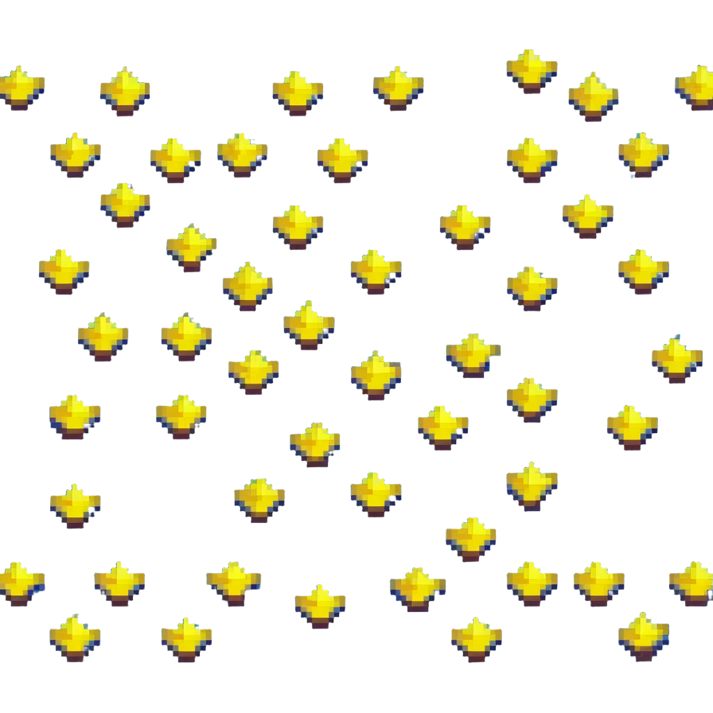 yellow volumetric 4-pointed star, four terminal star emoji