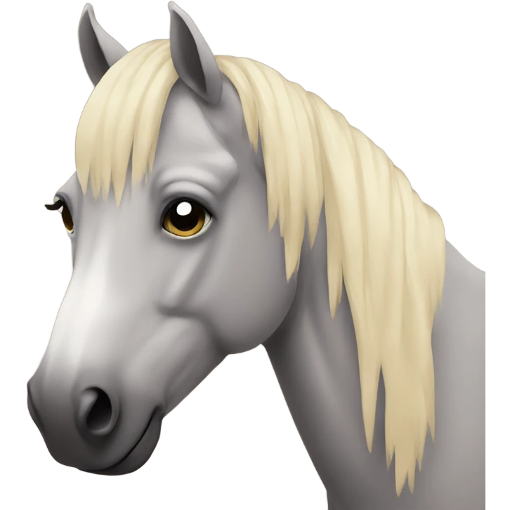 Sad horse emoji