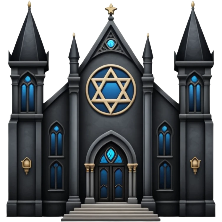 jewish synagogue dark aesthetic gothic architecture emoji