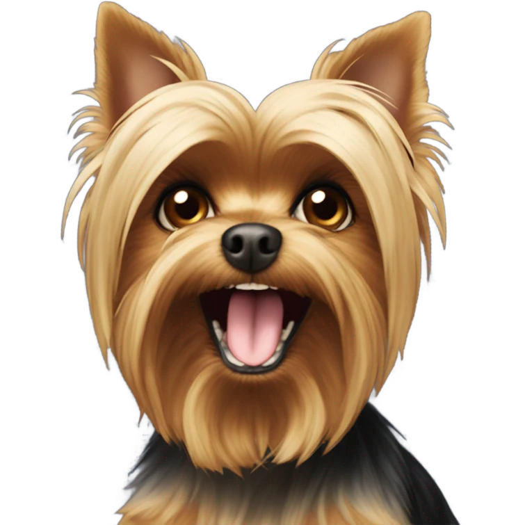 Scary dog Yorkie emoji