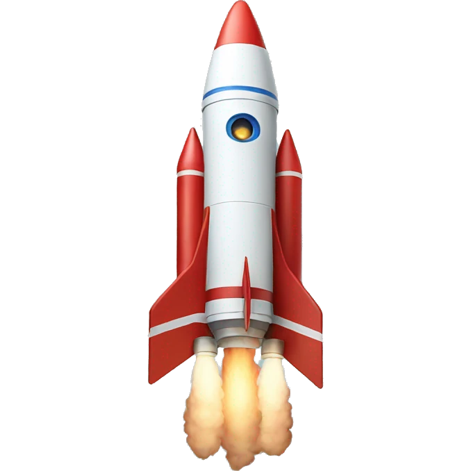 Animated rocket emoji