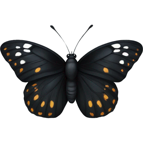 black butterfly emoji