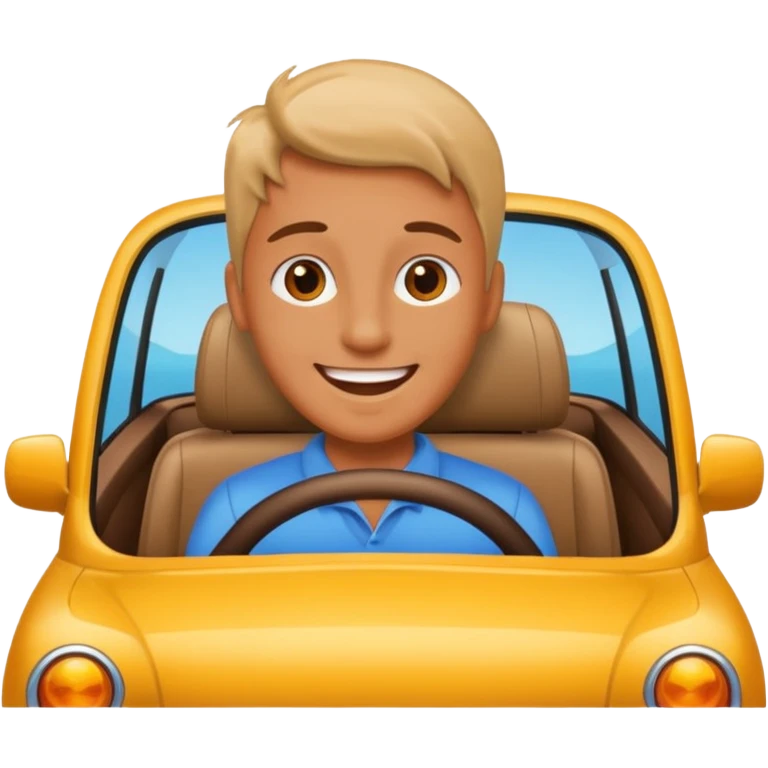 du monde dans une voiture emoji