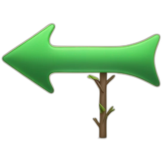 arrow for pointing toward emoji