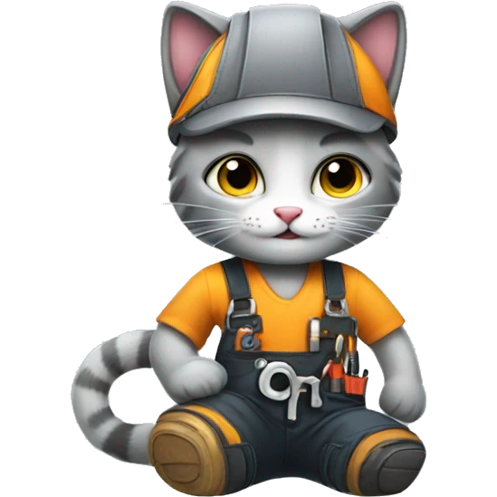 kitty mechanic emoji