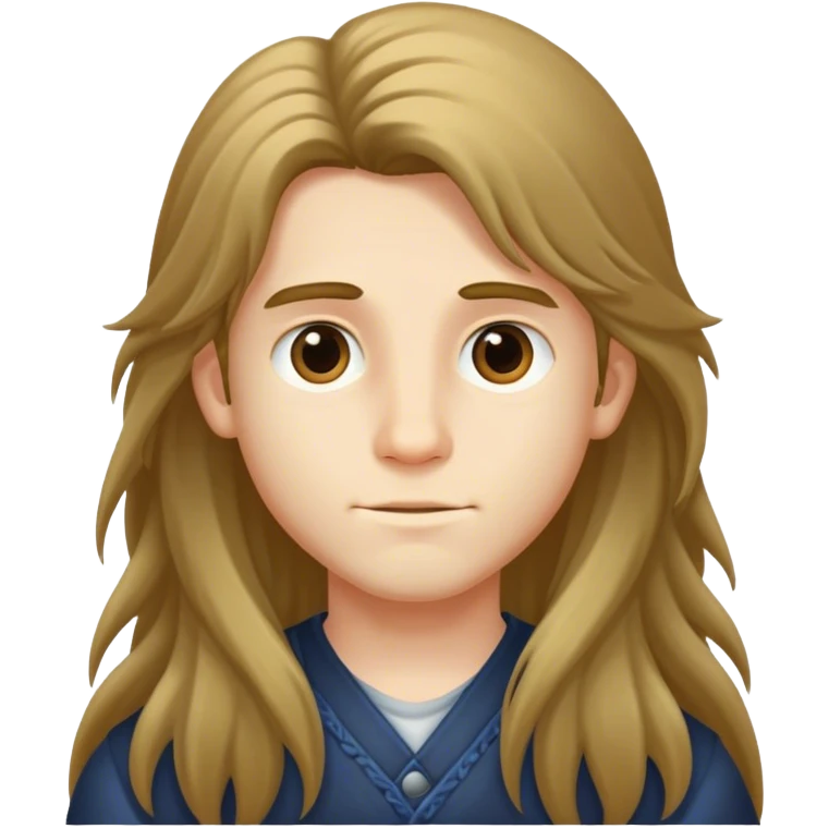 Long hair boy emoji