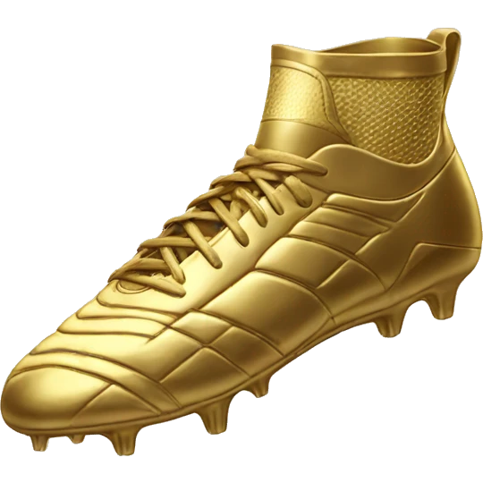Golden football boot emoji
