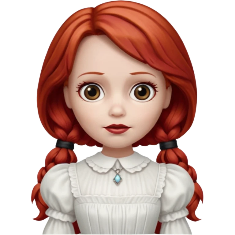 Annabelle doll (red hair) from The Conjuring movie emoji
