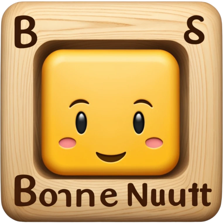 les mots 'Bonne Nuit' écrits en français avec les personnages du jeu Homescapes emoji