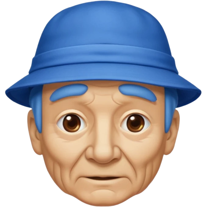 old man with blue hat emoji