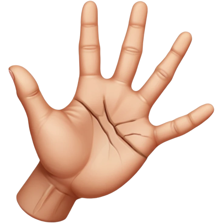 POINTING HAND emoji