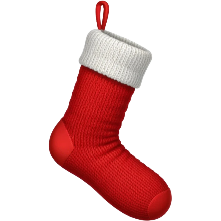 Christmas red sock emoji