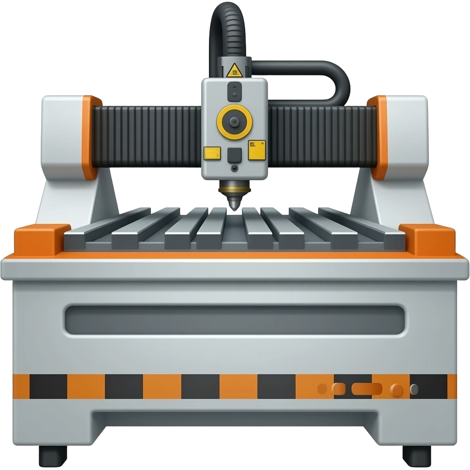 Working table with cut machine emoji