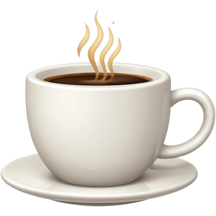 a minimalistic cup of coffee emoji