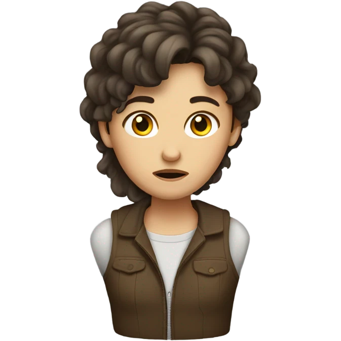 a ugly brunette  emoji