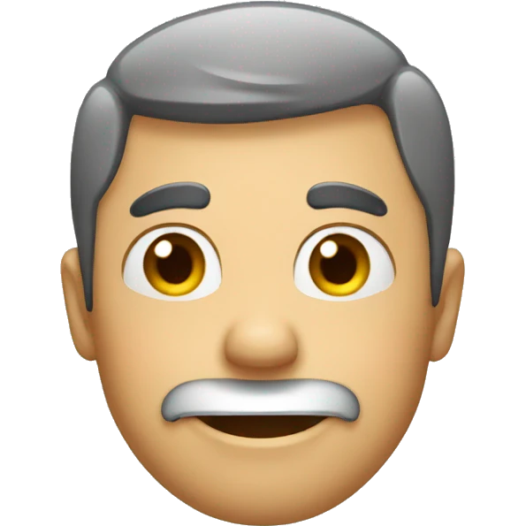 Man blushing emoji