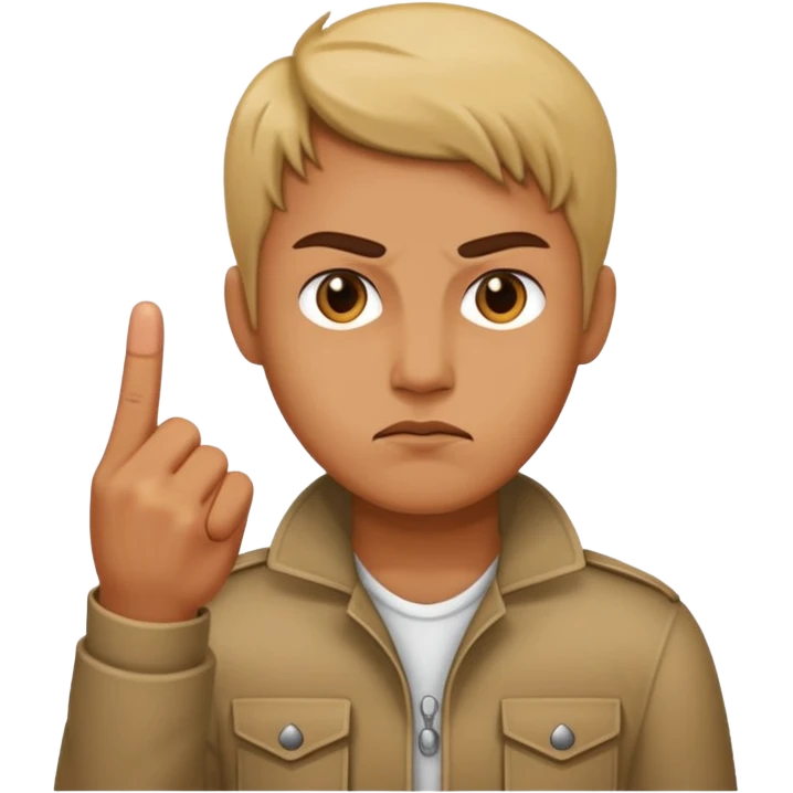 Stick the Chinese rude finger up  emoji